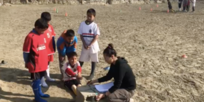 FCレアーレネパール、アスレティックトレーナーによる子どもたちの体力テストを実施！