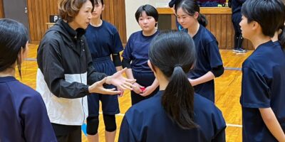 オリンピアン中村和美選手による「魂の授業」、中学生の心に届け！