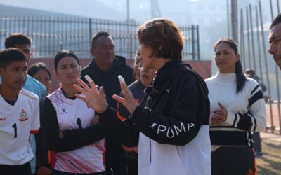 元バレーボール女子日本代表選手と共に、ネパールでバレーボールクリニック Volleyball Clinic with Former Japanese National player